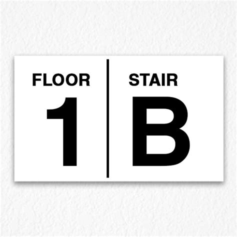 Floor Number And Stair Sign Hpd Signs Nyc