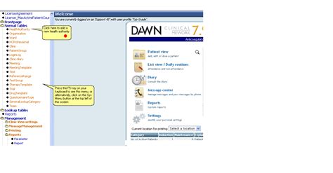 Settings For Dawn Ac Adding A Health Authority