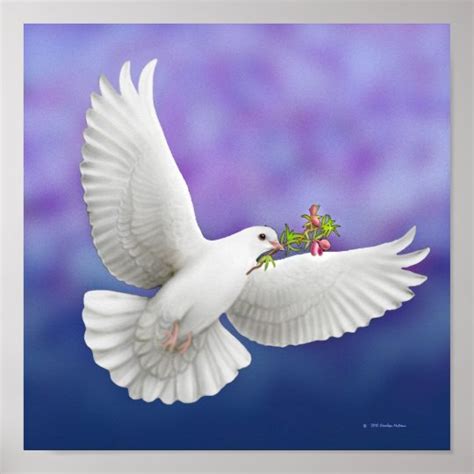 Flying Peace Dove Print Zazzle
