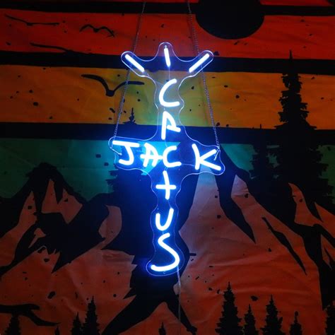 Cactus Jack Neon Sign Neon Sign Light Cactus Jack Light Etsy Australia