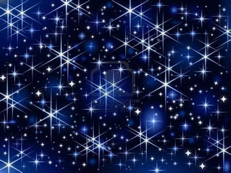 Blue Glitter Stars Wallpaper