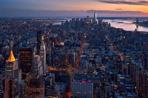 Manhattan Twilight Stock Photo Image Of Night Buildings 366864