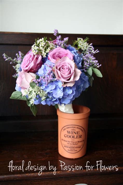 Light Blue And Purple Wedding Flowers Wedding Bouquets