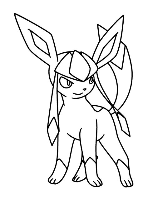 Glaceon Coloring Page Pokemon Coloring Sheets Pokemon Coloring Pages
