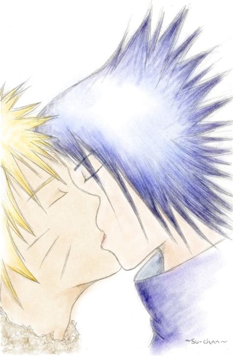 Sasunaru Kiss By Sasuke X Naruto Club On Deviantart