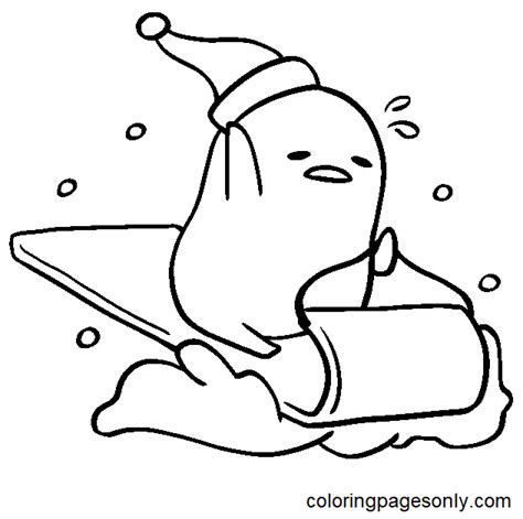 Printable Gudetama Coloring Pages