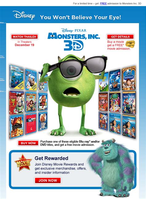 Ctsl8r click the image and enter it on the dmr website for bonus points! Disney Movie Rewards ‹ Jeff Nicosia