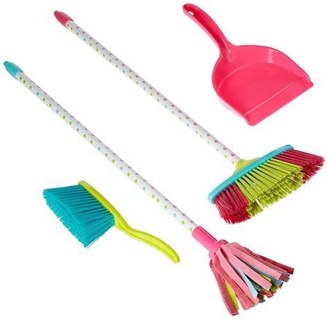 Kids Cleaning Set Includes Mop Brush Broom And Dustpan Set Toys 4 U
