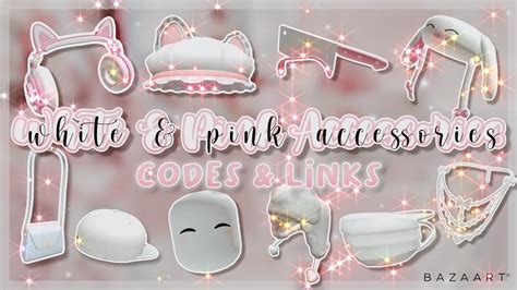 Soft White And Pink Accessories Codes And Links Roblox Youtube