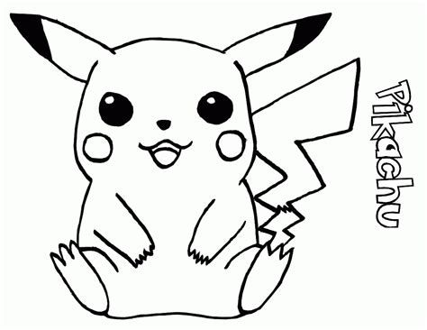 Dibujos Para Colorear E Imprimir Pikachu Para Colorear