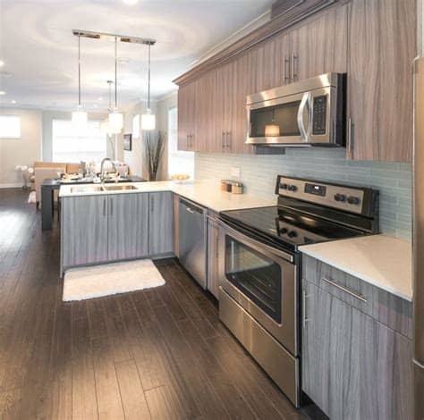 For smaller designed areas, paint color is important because certain shades can be used to open up the room, especially in a small galley kitchen. 55 Modern Kitchen Design Ideas (Photos) | Hardwood floors ...