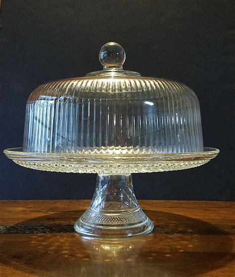 Westelm.com has been visited by 100k+ users in the past month Vintage glass cake stand with dome cake cover clear ...
