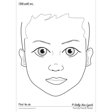 Blank Face Pdf Practice Sheets Face Paints And More Tagged Practice