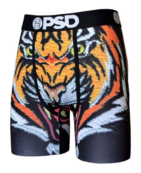 Psd Underwear Souvenir Tiger Face Animal Roar Big Face Men Boxer Briefs