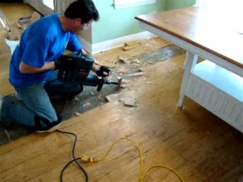 You only need to apply some downward force and voila! how to remove hardwood floors.mpg - YouTube