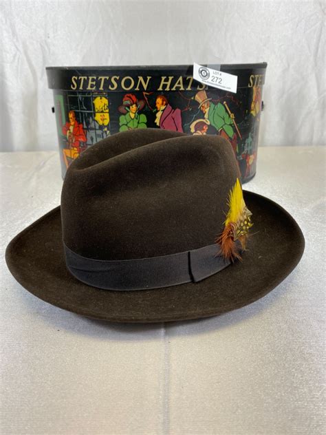 Vintage Stetson Fedora Wstetson Hat Box