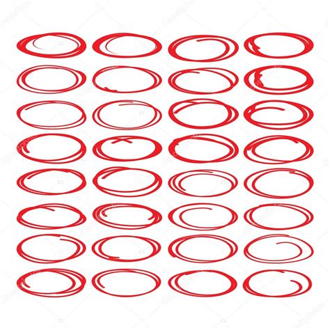 Vector Set Oval Circles ⬇ Vector Image By © Goldenshrimp Vector Stock