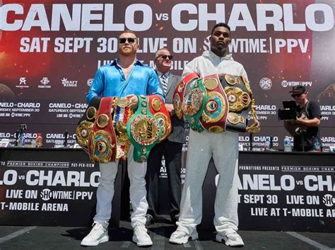 Canelo Alvarez Had The Second Face To Face With Jermell Charlo In Los