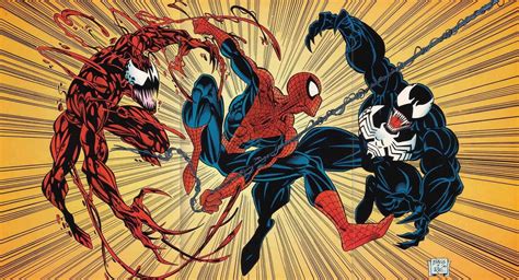 Spider Man Vs Venom And Carnage Carnage Marvel Marvel Comics