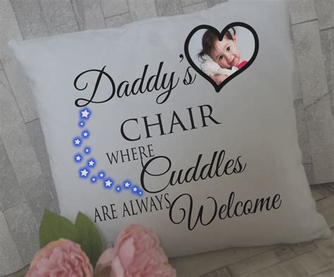 personalised daddy s chair cushion always and forever