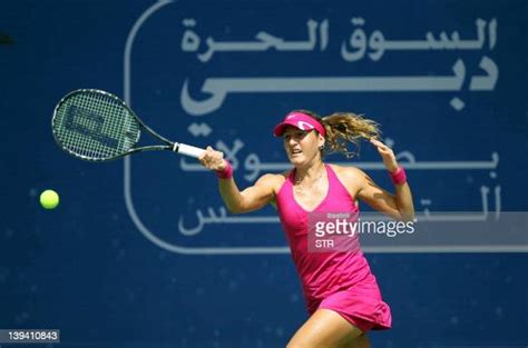 Israeli Tennis Player Shahar Peer Returns The Ball To Omans Fatma News Photo Getty Images