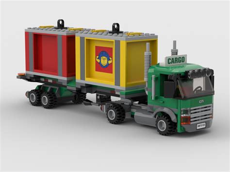 Lego Moc Cargo Truck And Trailer By Haulingbricks Rebrickable Build