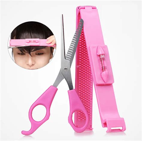 Gustala Girl Pink Plastic Level Instrument Ruler Diy Hair Tools Bang