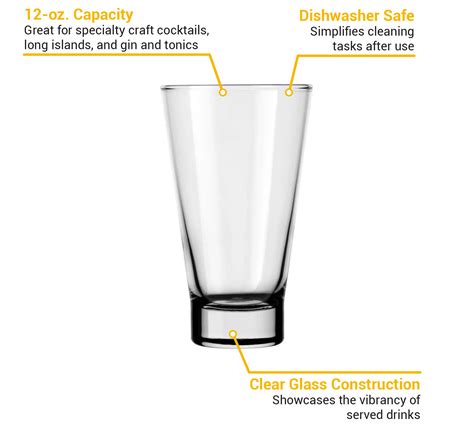 Libbey 2045 12 Oz Traverse Highball Glass