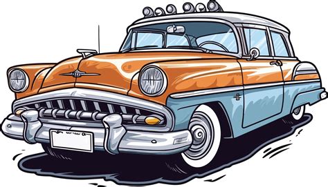 Vintage Classic Car Illustration Ai Generative 31425974 Png