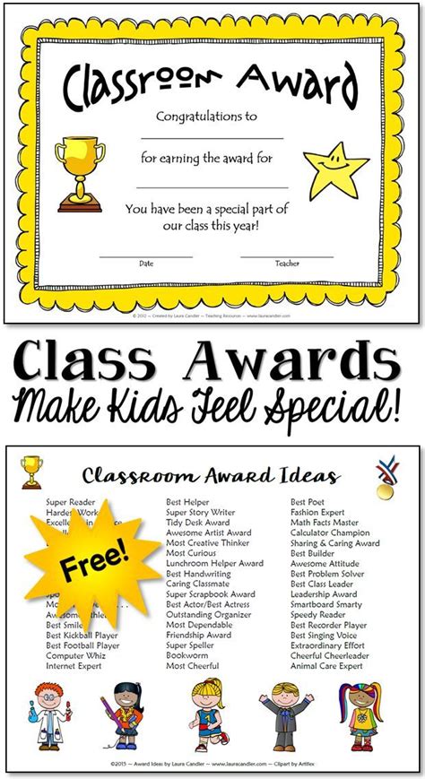 Award Certificate For Writing And Classroom Awards Make Kids Feel