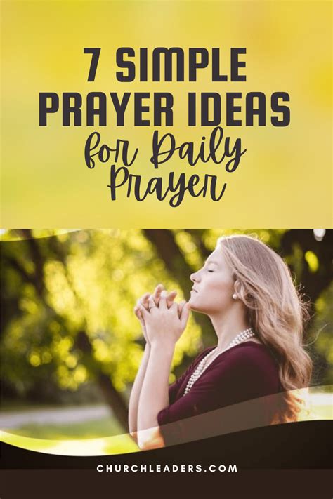 7 Simple Prayer Ideas For Daily Prayer Straight From The Bible