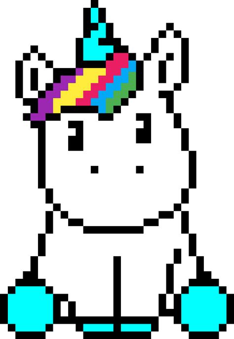 Pixel Art Unicorn Png Download Pixel De Unicornio Transparent Png
