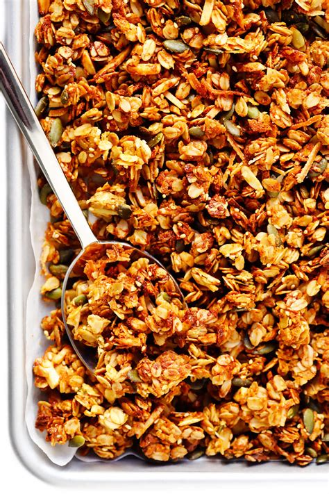 Are you the one of those who thinks taste and health can't go hand in hand? Tahini Granola | Gimme Some Oven