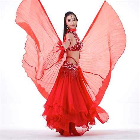 Belly Dance Wings Egypt Isis Indian Dance Women Belly Dance Artificial Silk Wings Stage