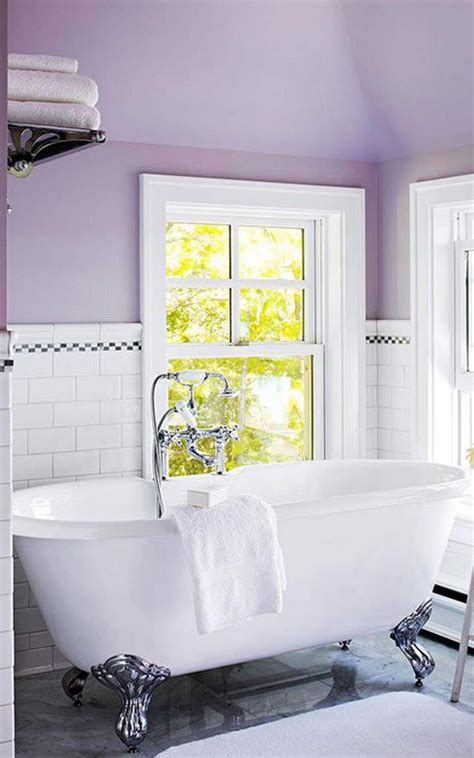 Whimsy lavender bathroom with a mediterranean feel. Get Inspired With Purple Bathrooms | Maison Valentina Blog