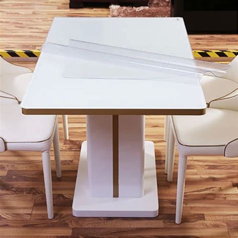 Table pads are made of a lightweight, stiff fiberboard inner core that is covered with vinyl on the top, which facilitates easy cleaning. yazi PVC Clear Tablecloth Waterproof Table Protector ...