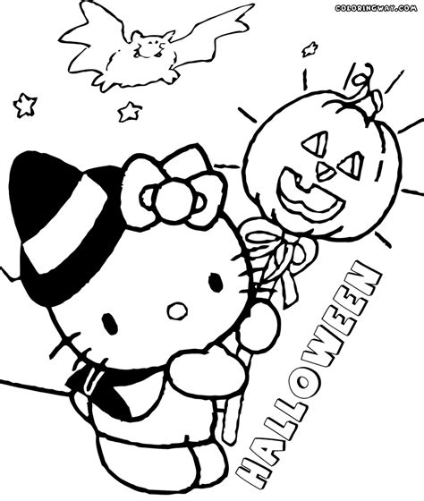 Hello Kitty Halloween coloring pages | Coloring pages to download and print
