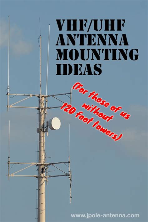 30' homemade antenna mast for ham radio. Mounting ideas for VHF/UHF Antennas | KB9VBR J-Pole Antennas | Ham radio, Antennas, Ham radio ...