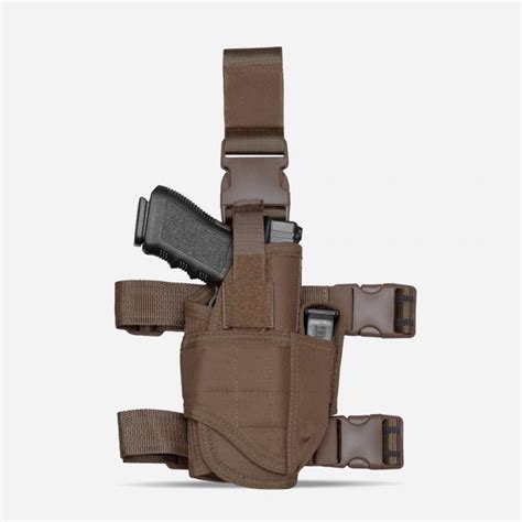 Universal Tactical Drop Leg Holster With Mag Pouch Tacticon
