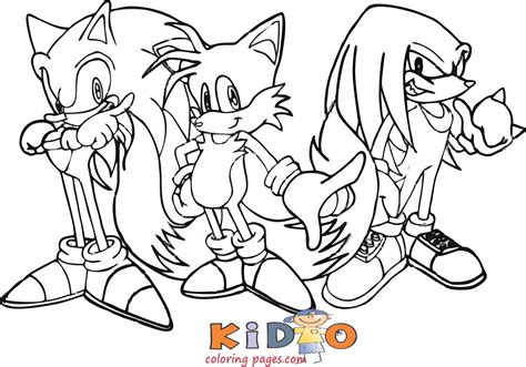 Sonic The Hedgehog Kids Coloring Pages Kids Coloring Pages