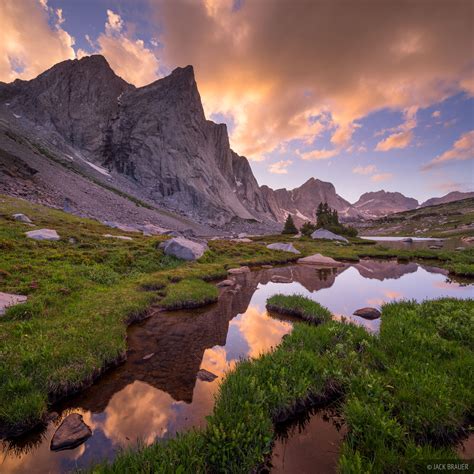 Desolation Sunset Wind River Range Wyoming Mountain Photography By