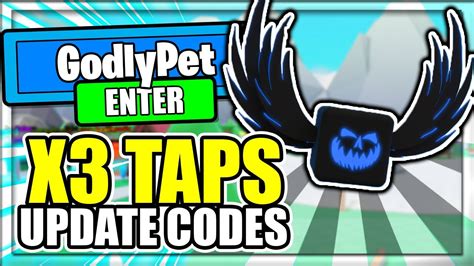 All New X3 Taps Update Codes 👑tapping Mania Roblox👑 Youtube