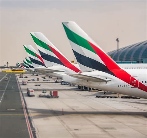 Hd Wallpaper Emirates Airline Passenger A380 Airbus Airport Dubai