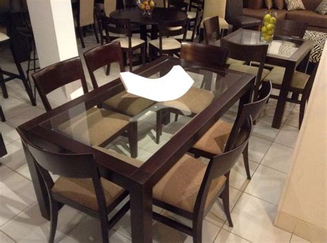 Mesa de comedor de vidrio mesas y sillas de comedor conjunto mesa de comedor juego de mesa comedor. Mesa de comedor de 1.60 m por 0.90 m con vidrio templado y ...
