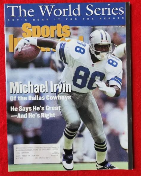 October 25 1993 Nfl Dallas Cowboys Legend Michael Irvin Sports