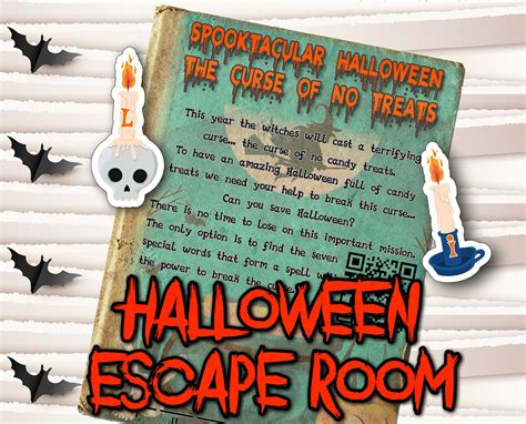 Escape Room Halloween For Kids Escape Game Kit Party Etsy
