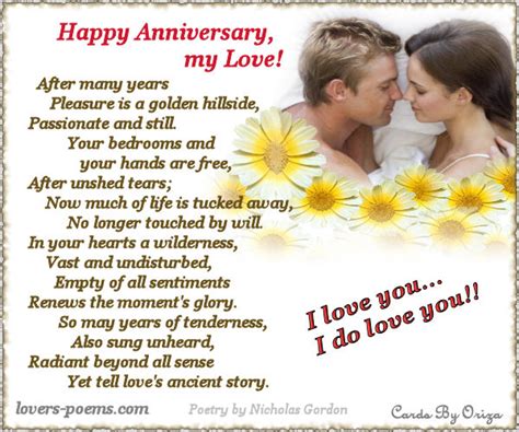 Anniversary Cards By Oriza Love Words And Passionate Quotes By Oriza