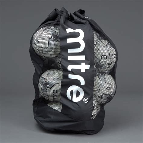 Mitre Mesh Ball Sack 12 Bags And Luggage Ball Carry Bag Black Pro Direct Soccer