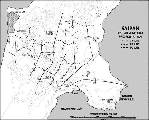 Saipan 4p 47d 40 Cas Mount Tapotchau