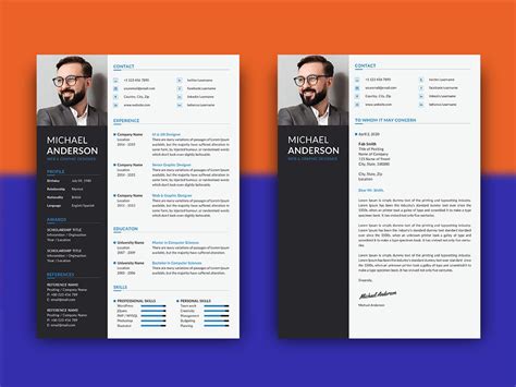 Professional Cv And Cover Letter Templates Get A Free Cv Template Riset